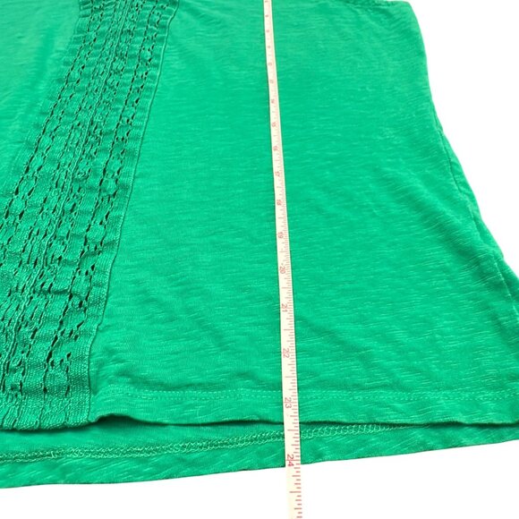 Talbots Tank Top XL Petite Green V Neck Sleeveless Cotton - Picture 7 of 10
